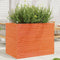 vidaXL - Plantenbak - 90x60x68,5 - cm - massief - grenenhout - wasbruin