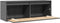 vidaXL - Wandkast - 100x30x35 - cm - massief - grenenhout - grijs