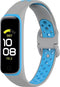 iMoshion Bandje Geschikt voor Samsung Galaxy Fit 2 / Blauw - iMoshion Siliconen sport band met inkliksysteem gesp - Grijs