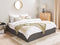 DINAN - Tweepersoonsbed - Donkergrijs - 180 x 200 cm - Polyester