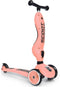Scoot and Ride Highwaykick 1 - Loopfiets en step - Kantelbeveiliging - Peach