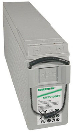 Exide Marathon M12V105FT loodbatterij met M6-schroefaansluiting 12V, 100000 mAh