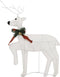vidaXL - Kerstdecoratie - rendieren - en - slee - 60 - LED's - wit