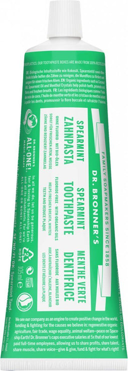 Dr.Bronner's ALL-ONE Spearmint tandpasta 140 g