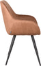 LABEL51 Fender Eetkamerstoel - Bruin - Microfiber