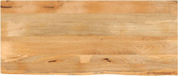 vidaXL - Tafelblad - met - natuurlijke - rand - 140x60x3,8 - cm - massief - mangohout