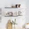 vidaXL - Plankdragers - 4 - st - 40x2,5x25 - cm - roestvrijstaal - zilverkleurig