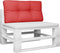 vidaXL Bankkussen pallet 70x40x10 cm rood