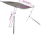 vidaXL - Schaduwdoekset - T-top - 174x205x(115-194) - cm - antracietkleurig
