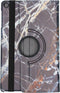 Tablet Hoes Geschikt voor Samsung Galaxy Tab A 10.1 (2019) - 360° Draaibare Design Bookcase - Meerkleurig /Black Marble