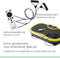 Wonder Core, Rock n Fit – Fitness trilplaat – Vibratietrainer - fitnessapparaat – 3-in-1 trilplaat met zitje – Full body hometrainer - Trainingsstoel - Fitness stoel - Buiktrainer - weerstandstrainer