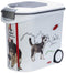 Curver Voedselcontainer Hond - 35L - Lucht- en vochtdicht - Wit/Grijs