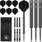 KOTO Sting Black PVD - Steeltip dartpijlen - 90% tungsten 25 gram met grip en dartwallet (3 stuks)