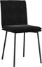 vidaXL - Eetkamerstoelen - 2 - st - fluweel - zwart