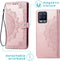 iMoshion Hoesje Geschikt voor Realme 8 Pro / Realme 8 Hoesje Met Pasjeshouder - iMoshion Mandala Bookcase - Rosé Goud