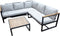 Eurofleur aanbieding - Auckland cornerset zwart/acacia light teak...