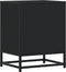 vidaXL - Nachtkastje - 40x31x50 - cm - bewerkt - hout - zwart