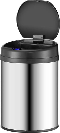 Automatische Prullenbak - Sensorprullenbak - 30 Liter - Zilver - Rond