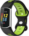 imoshion Siliconen sport bandje - Geschikt voor Fitbit Charge 6, Charge 5 - Zwart - One Size