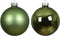 Kerstbal glas d4 cm groene thee 18st