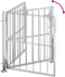 vidaXL - Poort - 100x100 - cm - roestvrij - staal