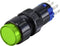 TRU COMPONENTS LAS2Y-11Z/G/12V Druktoets 250 V 3 A 1x uit/aan Continu Groen IP40 1 stuk(s)