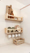 Astigarraga Wandplank - wandrek - 80cm - PEFC dennenhout - beige/bruin