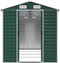vidaXL - Tuinschuur - 191x385x198 - cm - gegalvaniseerd - staal - groen