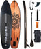 Matchu - SUP board - Opblaasbaar - Hout Mandala Design - 320x81x15 cm - Draagvermogen 150 kg