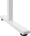 Ergo Office - Zit-sta bureau 140x60cm Handmatig in hoogte verstelbaar bureau max. 117cm | Ergonomische tafel Belastbaar tot 40kg Wit
