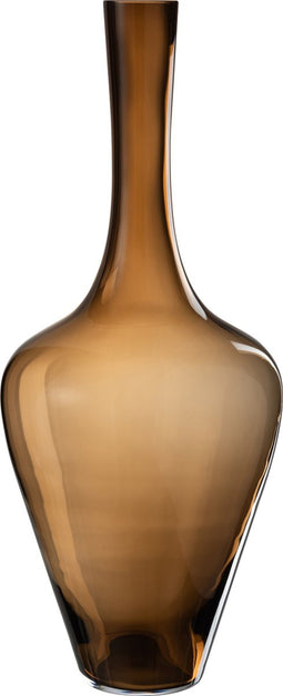 J-Line vaas Joni - glas - amber - large - 70 cm hoog