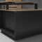Directiebureau Cube Hoekcombinatie incl ladenblok met 3 laden. Met zwevend blad. Uitvoering links.