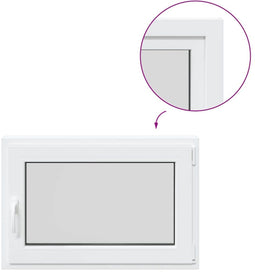 vidaXL - Kelderraam - "RISOR" - 60x80 - cm - draai- - en - kiephoek - DIN - rechts - wit