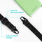 iMoshion Hoesje Geschikt voor iPhone 8 Plus / 7 Plus Hoesje Met Koord - iMoshion Color Backcover met koord - Nylon Strap - Groen