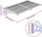vidaXL Deurluifel - 152,5x90 cm - polycarbonaat - grijs - transparant