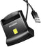 Axagon CRE-SM4N - USB Smartcardreader - Geschikt voor eObanka - Zwart