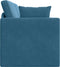 vidaXL - Vloersofa - Bed - 2-in-1 - Blauw - 213x144x60 - cm - Velours