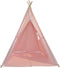 Sunny Alba Tipi Tent Pastel Roze - Wigwam Speeltent met ramen - 120x120x160cm - met Kussen kleed