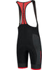 Rogelli Fuse - Korte Fietsbroek - Met Bretels - Zwart Rood - Maat L