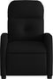 Fauteuil verstelbaar stof zwart