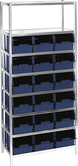 Raaco 9-2800 - Stellingkast 450 - 18x bak - Galva/bl