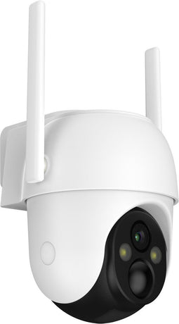 Arenti GO2T - Beveiligingscamera voor buiten - 2K 3MP - Accu met Zonnepaneel - 360 graden Beweegbaar - IP65 Waterdicht - Wit