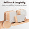 Loonara Travel - Reisorganizer set - 4-delige packing cubes - Beige