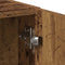 vidaXL - Wasmachinekast - 64x24x190 - cm - bewerkt - hout - oud - houtkleurig