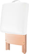 vidaXL - Massagetafel- - en - krukset - inklapbaar - 3 - zones - 10 - cm - dik - wit