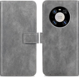 iMoshion Hoesje Geschikt voor Huawei Mate 40 Pro Hoesje Met Pasjeshouder - iMoshion Luxe Bookcase - Grijs