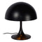 Atmooz - Tafellamp Braga - Slaapkamer / Woonkamer - Industrieel - Zwarte Buitenkant - Gouden Binnenkant - Hoogte 28cm - Metaal