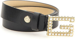 Guess Adjust & Not Rev Pant Belt - Damesriem met gouden gesp - Maat S - Zwart