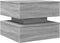 vidaXL - Salontafel - met - LED-verlichting - 50x50x40 - cm - grijs - sonoma - eiken
