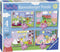 Ravensburger Peppa Pig - 4in1box puzzel - 12+16+20+24 stukjes (4 stuks)